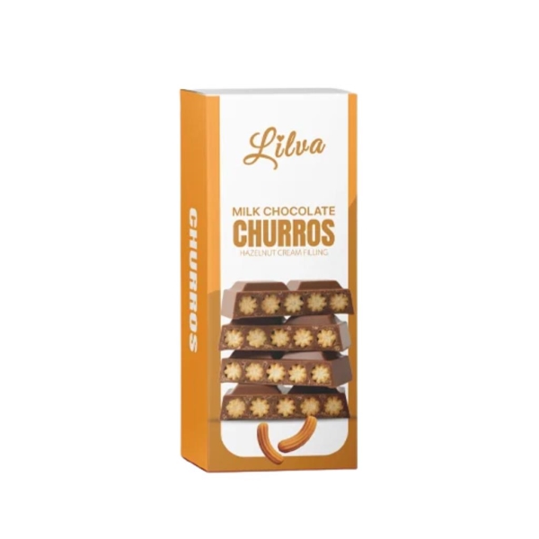 Lilva Chocolat au Lait Churros 95 gr x 12 pc