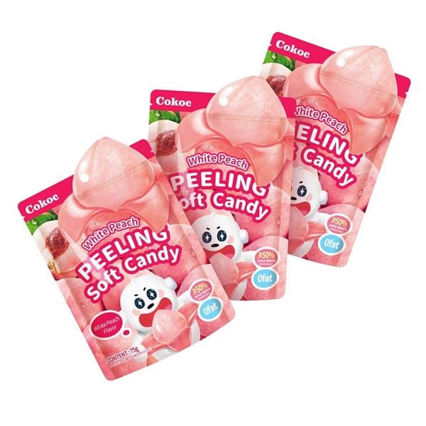 Cokoc Peelable Soft Candy White Peach 75 gr x 50 pc