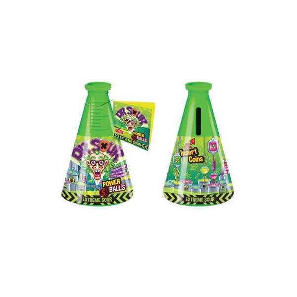Dr. Sour Power Balls  Coin Bank