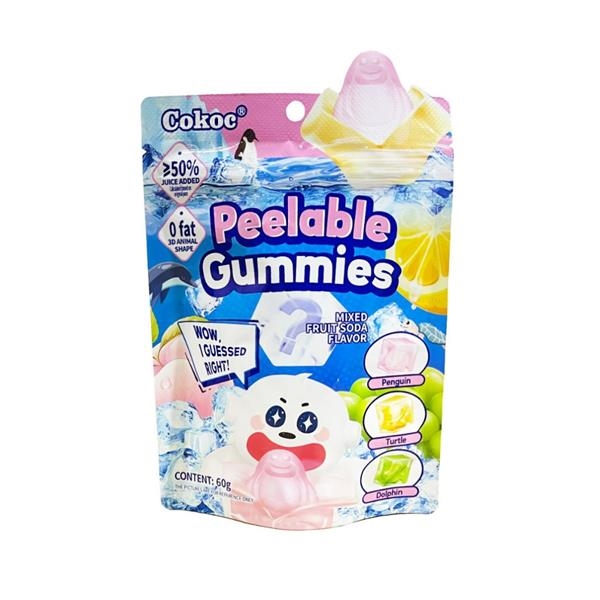 Cokoc Peelable Gummies Mixed Fruit Soda 60 gr x 50 pc