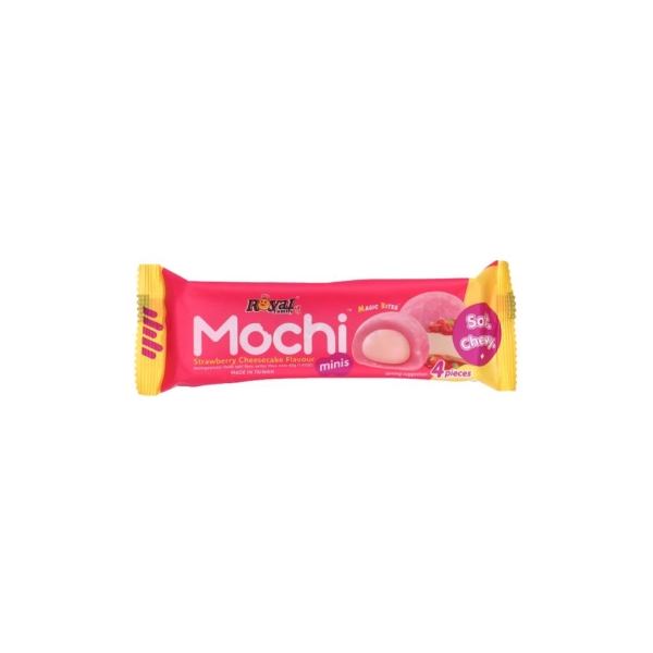 Royal Family Mochi Mini Strawberry Cheese Cake Snack Pack 40 gr x 12 pc
