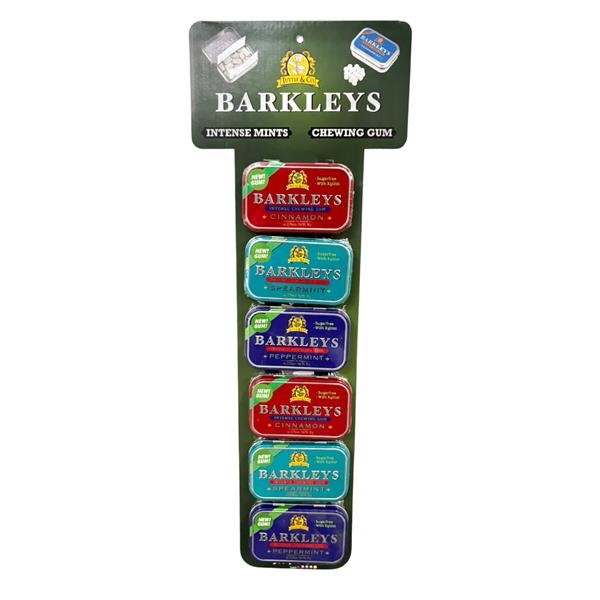 Barkleys Chewing Gum magnetic clipstrip package