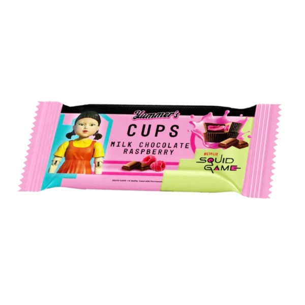 Squid Game Chocolate Cups Raspberry 40 gr x 28 pc