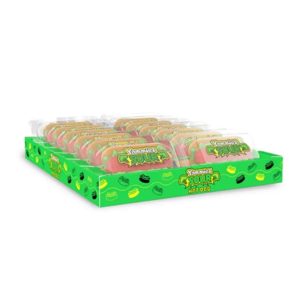 Yammies Sour hot Dog Mallow 50 gr x 12 pc