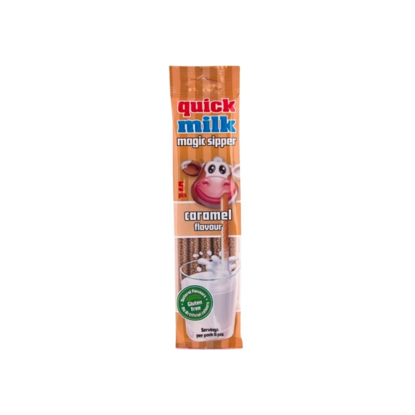 Quick Milk Paille Caramel 30 gr x 20 pc