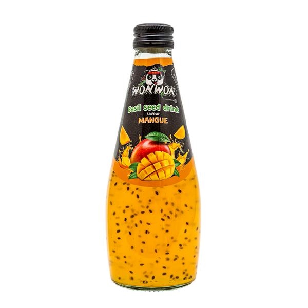 Won Won Basil Seed Drink Mango 290 ml x 12 pc