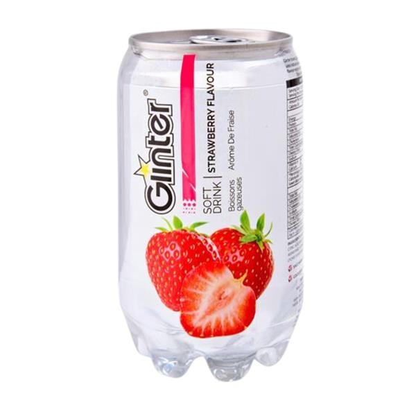 Glinter strawberry 350 ml x 24 pc