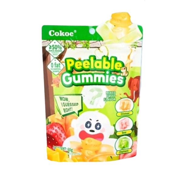 Cokoc Peelable Gummies Mixed Fruit 60 gr x 50 pc