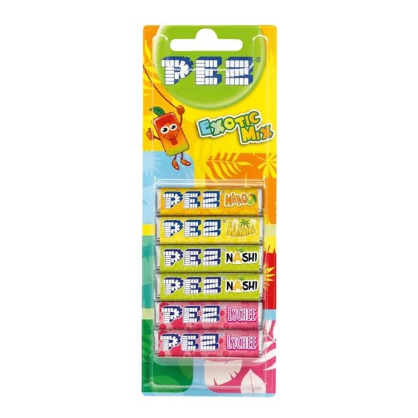 Pez refill Exotic 51 gr x 18 st
