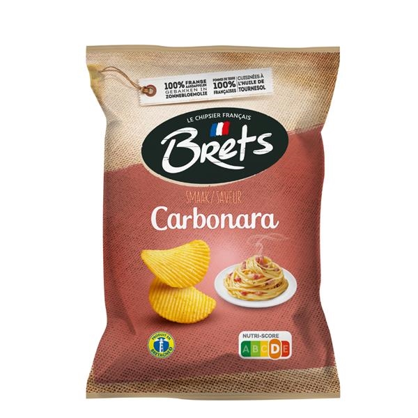 Brets crisps with carbonara flavor 125 gr x 10 pc