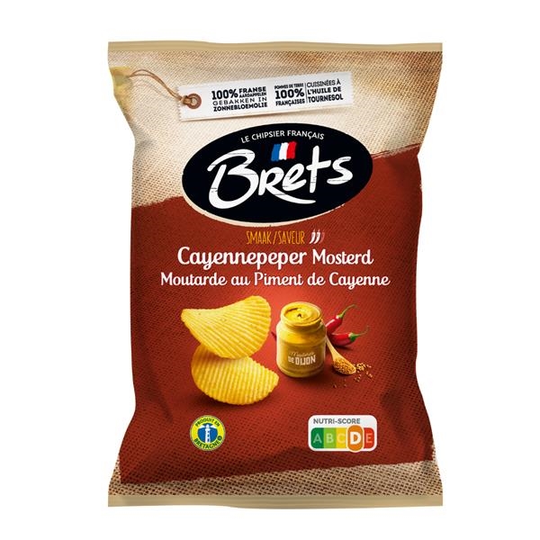Brets crisps with Cayenne Mustard flavor 125 gr x 10 pc