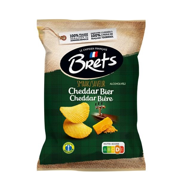Brets crisps with cheddar and beer flavor 125 gr x 10 pc
