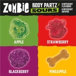 Zombie Body Partz Xtreme Sours 35 gr x 12 pc