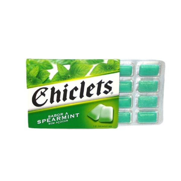 Chiclets spearmint suikervrij x 14 st