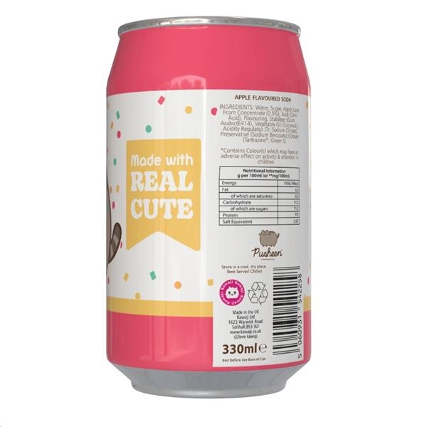 Kawaji Pusheen Appel Soda 330 ml x 12 st