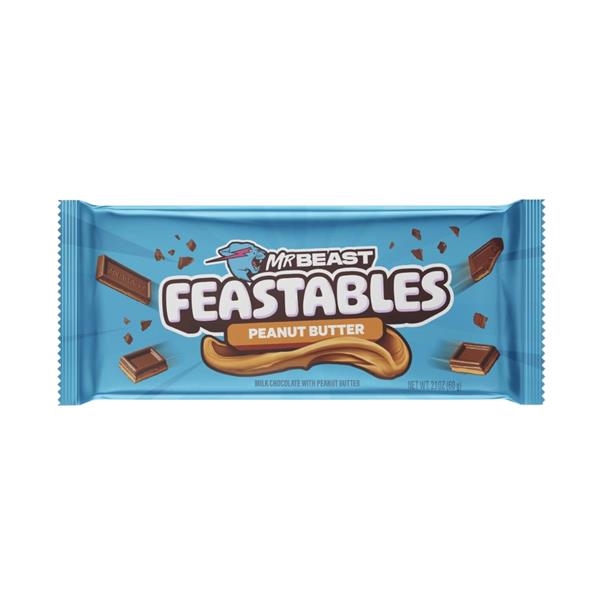 Mr Beast Feastables Peanut Butter 60 gr x 10 st
