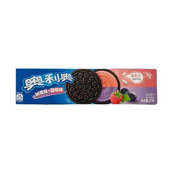 Oreo Sandwich Biscuit Blueberry Raspberry 97 gr x 24 pc